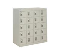 GPC Personal Effect Locker 5 Doors 4 nests Key lock 900 x 380 x 940 mm Grey