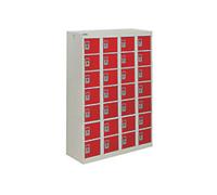 GPC Personal Effect Locker 7 Doors 4 nests Key lock 900 x 380 x 1,285 mm Grey