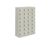 GPC Personal Effect Locker 7 Doors 4 nests Key lock 900 x 380 x 1,285 mm Grey