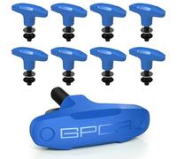 GPCA - Quick Release Hardtop Bolts, M8 25mm Thumbscrew for Ford Bronco Hardtop Removal, Bronco Accessories & Cargo Tie Down GP Anchor PRO w/o Nut, 8 Pack (Blue)