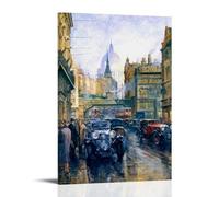 GPCLJW Alan Fearnley Art Waterproof Modern Mural Water Office Poster Suitable for Living Room Bedroom Home Office Living Room 16x24inch(40x60cm) Frame-style