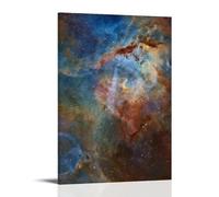 GPCLJW Andromeda Galaxy Art Waterproof Modern Mural Water Office Poster Suitable for Living Room Bedroom Home Office Living Room 12x18inch(30x45cm) Frame-style
