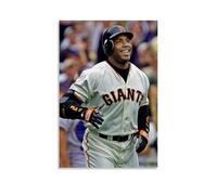 GPCLJW Barry Bonds Art Waterproof Modern Mural Water Office Poster Suitable for Living Room Bedroom Home Office Living Room 24x36inch(60x90cm) Unframe-style