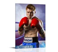 GPCLJW Canelo Álvarez Art Waterproof Modern Mural Water Office Poster Suitable for Living Room Bedroom Home Office Living Room 16x24inch(40x60cm) Frame-style