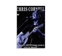 GPCLJW Chris Cornell Art Waterproof Modern Mural Water Office Poster Suitable for Living Room Bedroom Home Office Living Room 08x12inch(20x30cm) Unframe-style