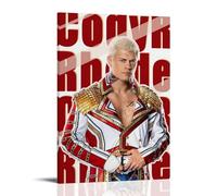 GPCLJW Cody Rhodes Art Waterproof Modern Mural Water Office Poster Suitable for Living Room Bedroom Home Office Living Room 24x36inch(60x90cm) Frame-style