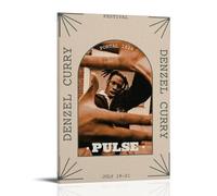 GPCLJW Denzel Curry Pulse Art Waterproof Modern Mural Water Office Poster Suitable for Living Room Bedroom Home Office Living Room 08x12inch(20x30cm) Frame-style