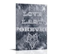 GPCLJW Destroy Lonely Love Lasts Forever Art Waterproof Modern Mural Water Office Poster Suitable for Living Room Bedroom Home Office Living Room 08x12inch(20x30cm) Frame-style-30