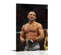GPCLJW Dustin Poirier Art Waterproof Modern Mural Water Office Poster Suitable for Living Room Bedroom Home Office Living Room 24x36inch(60x90cm) Frame-style