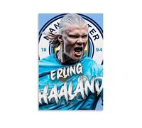 GPCLJW Erling Haaland Art Waterproof Modern Mural Water Office Poster Suitable for Living Room Bedroom Home Office Living Room 16x24inch(40x60cm) Unframe-style