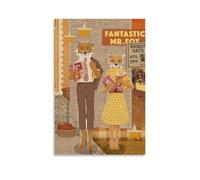 GPCLJW Fantastic Mr. Fox Art Waterproof Modern Mural Water Office Poster Suitable for Living Room Bedroom Home Office Living Room 16x24inch(40x60cm) Unframe-style-22