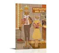 GPCLJW Fantastic Mr. Fox Art Waterproof Modern Mural Water Office Poster Suitable for Living Room Bedroom Home Office Living Room 20x30inch(50x75cm) Frame-style-22
