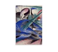 GPCLJW Franz Marc Art Waterproof Modern Mural Water Office Poster Suitable for Living Room Bedroom Home Office Living Room 12x18inch(30x45cm) Unframe-style