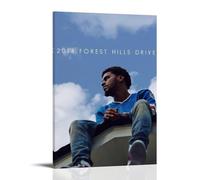 GPCLJW J. Cole 2014 Forest Hills Drive Art Waterproof Modern Mural Water Office Poster Suitable for Living Room Bedroom Home Office Living Room 20x30inch(50x75cm) Frame-style