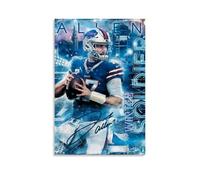 GPCLJW Josh Allen Art Waterproof Modern Mural Water Office Poster Suitable for Living Room Bedroom Home Office Living Room 24x36inch(60x90cm) Unframe-style