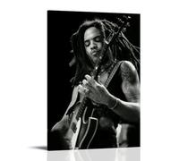 GPCLJW Lenny Kravitz Art Waterproof Modern Mural Water Office Poster Suitable for Living Room Bedroom Home Office Living Room 24x36inch(60x90cm) Frame-style