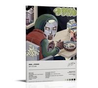 GPCLJW MF Doom MM..FoodArt Waterproof Modern Mural Water Office Poster Suitable for Living Room Bedroom Home Office Living RoomFrame-style16x24inch(40x60cm)