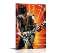 GPCLJW Michael Schenker Art Waterproof Modern Mural Water Office Poster Suitable for Living Room Bedroom Home Office Living Room 24x36inch(60x90cm) Frame-style