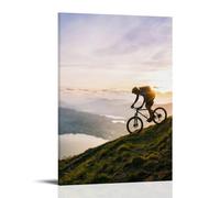 GPCLJW Mountain Bike CompilationArt Waterproof Modern Mural Water Office Poster Suitable for Living Room Bedroom Home Office Living RoomFrame-style20x30inch(50x75cm)