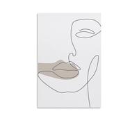 GPCLJW One Line ArtArt Waterproof Modern Mural Water Office Poster Suitable for Living Room Bedroom Home Office Living RoomUnframe-style20x30inch(50x75cm)