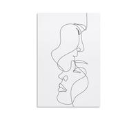 GPCLJW One Line ArtArt Waterproof Modern Mural Water Office Poster Suitable for Living Room Bedroom Home Office Living RoomUnframe-style20x30inch(50x75cm)
