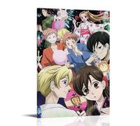 GPCLJW Ouran High School Host Club Art Waterproof Modern Mural Water Office Poster Suitable for Living Room Bedroom Home Office Living Room 16x24inch(40x60cm) Frame-style