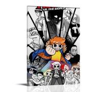GPCLJW Scott Pilgrim Vs The World Art Waterproof Modern Mural Water Office Poster Suitable for Living Room Bedroom Home Office Living Room 08x12inch(20x30cm) Frame-style