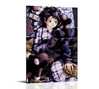 GPCLJW Serial Experiments Lain Art Waterproof Modern Mural Water Office Poster Suitable for Living Room Bedroom Home Office Living Room 20x30inch(50x75cm) Frame-style