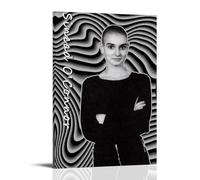 GPCLJW Sinead O'Connor Art Waterproof Modern Mural Water Office Poster Suitable for Living Room Bedroom Home Office Living Room 16x24inch(40x60cm) Frame-style