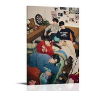 GPCLJW Tomorrow X Together Art Waterproof Modern Mural Water Office Poster Suitable for Living Room Bedroom Home Office Living Room 24x36inch(60x90cm) Frame-style