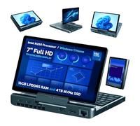 GPD MicroPC 2 | Portable Mini Laptop with 7" 1080P Display | with Intel Core 3 N350, UHD Graphics; 16GB LPDDR5, 4TB NVMe SSD; 2.5G Ethernet, USB-C, HDMI 2.1, Wi-Fi 6, BT 5.2
