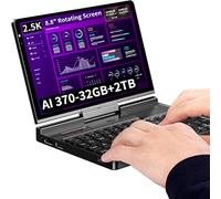 GPD Pocket 4 [AI 370-32GB+2TB] Modular Handheld Laptop PC Notebook 8.8" 2560x1600 Rotating Screen Tablet PC Computer Win 11 Home OS 180 Degrees Rotation AI PC