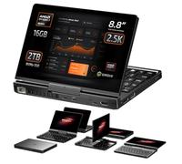 GPD Pocket 4: Mini Laptop with AMD Ryzen 7 8840U CPU, Radeon 780M GPU, 16GB LPDDR5X RAM, 2TB PCIe Gen4 SSD, 8.8 Inch 2.5K 144Hz Display, Wi-Fi 6E, Bluetooth 5.3, Modular AI Handheld PC