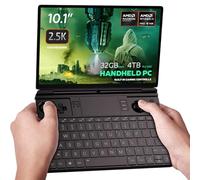 GPD WIN MAX 2 2025 handheld gaming PC with AMD Ryzen AI 9 HX 370, Radeon 890M GPU, 32GB RAM, 4TB SSD, OcuLink, 10.1" IPS display, gaming controls, keyboard and touchpad