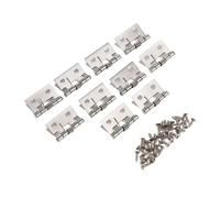 GPDNBIEU, 10Pcs Spring Loaded Butt Hinges Furniture Fittings Cabinet Drawer Jewellery Box Decorative Mini Hinge Hardware
