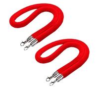 GPDNBIEU, 2 Pack, Safety Barriers Rope for Hotel Concerts Theater(Red,1.5m/5ft/59inch)
