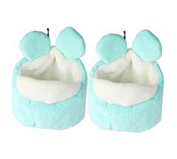 GPDNBIEU, 2 Pcs Hamster Nest Warm Small Pets Bedding Guinea Fleece Blanket Sleep Hedgeh