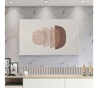 GPDNBIEU, 32-75 Inches TV Cover, Painting Pattern Television Cloth Modern Art Wall-Mounted Dustproof Screen Protector Dust Proof,Color:C(C,40in(95x58cm))