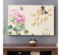 GPDNBIEU, 32-80 Inch Cover Ultra-Soft Breathable Fabric & Sun Display Protectors for LCD/LED/Plasma Bedroom(Flower3,80inch)