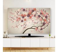 GPDNBIEU, 32-80 Inch for Curved / Flat Monitors Hanging /Desktop Display Art Printing Living Room Decor(Flower,75inch)
