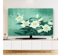 GPDNBIEU, 32-80 Inch for Curved / Flat Monitors Hanging /Desktop Display Art Printing Living Room Decor(Flower4,70inch)