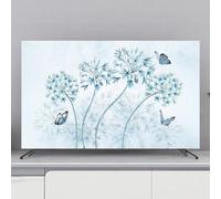 GPDNBIEU, 32-80 Inches TelevisionSoft TV/PC Covers Indoor Display Cover Modern Living Room Bedroom Decoration(Flower1,70inch)