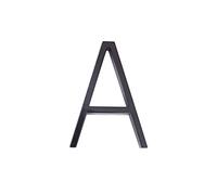 GPDNBIEU, 5 Inch, 0-9 Modern Alphabet Home Door Number Outdoor Letters, with 3D Visual Effect(A)