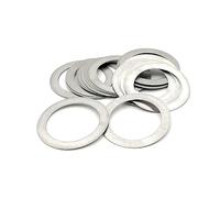 GPDNBIEU, 50PCS Thickness 0.5mm M3-M20 Stainless Steel Flat Washer Thin Gasket Precision Adjusting(18x25x0.5)