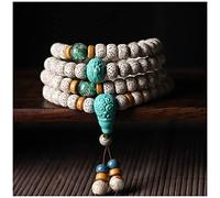 GPDNBIEU, 7 * 9Mm Hainan Star Moon Bodhi Beads 108 Bodhi Buddha Rosary for Meditation Chanting Exquisite Beaded Bracelet Necklace Unisex (Color : Black(Unique Colour)