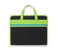 GPDNBIEU, Accordion File Organizer, Oxford Canvas Expanding Files Folders 13 Pockets with Colored Labels Handle Portable Document Holder Bag(Black)