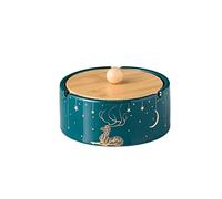 GPDNBIEU, Ash Tray Sets for Cigarettes Ceramic Ashtray with Lid Outdoor Home Coffee Table Living Room Office Dining Decoration(B)
