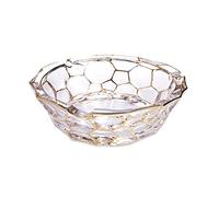 GPDNBIEU, Ash Tray Sets for Cigarettes Transparent Glass Ashtray Living Room Home Coffee Table Study Office Desktop Decoration(M)