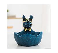 GPDNBIEU, Beautifully Resin Ashtray portable Ash Tray Large capacity Cigar Rest car ashtray Craft Table Top Decoration Gifts indoors Practical(Gentleman dog shape)