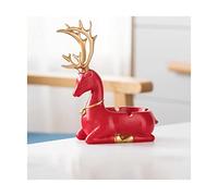 GPDNBIEU, Beautifully Resin Ashtray portable Ash Tray Large capacity Cigar Rest car ashtray Craft Table Top Decoration Gifts indoors Practical(Red deer)